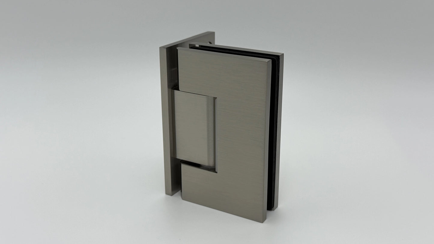 Shower Hinge Adjustable 90°, Glass to Wall, L-Shaped