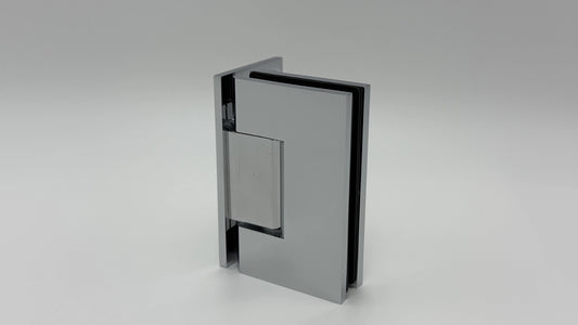 Shower Hinge Adjustable 90°, Glass to Wall, L-Shaped