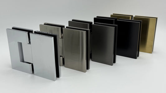 Shower Hinge Adjustable 180°, Glass to Glass